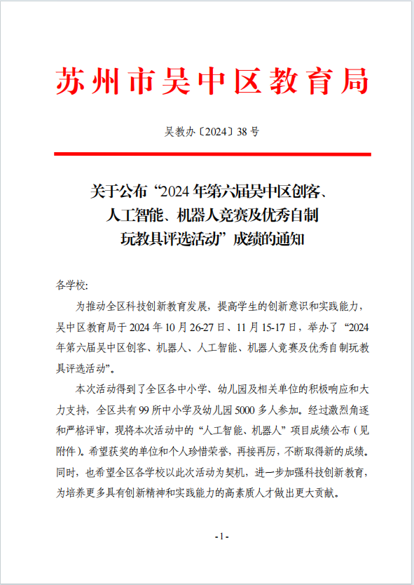 科技活动获奖文件