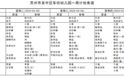 2023-2024学年第二学期 第3周食谱