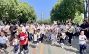 大手牵小手 一起向未来——吴中区车坊幼儿园第一届亲子马拉松活动