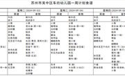 2024-2025学年第一学期 第1周食谱