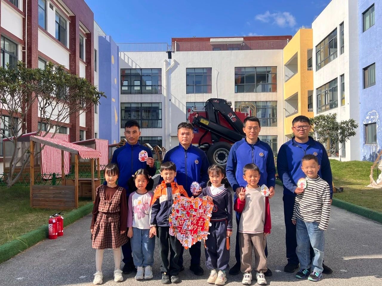 消防在“童”心 安全护“童”行——吴中区车坊幼儿园消防安全系列活动